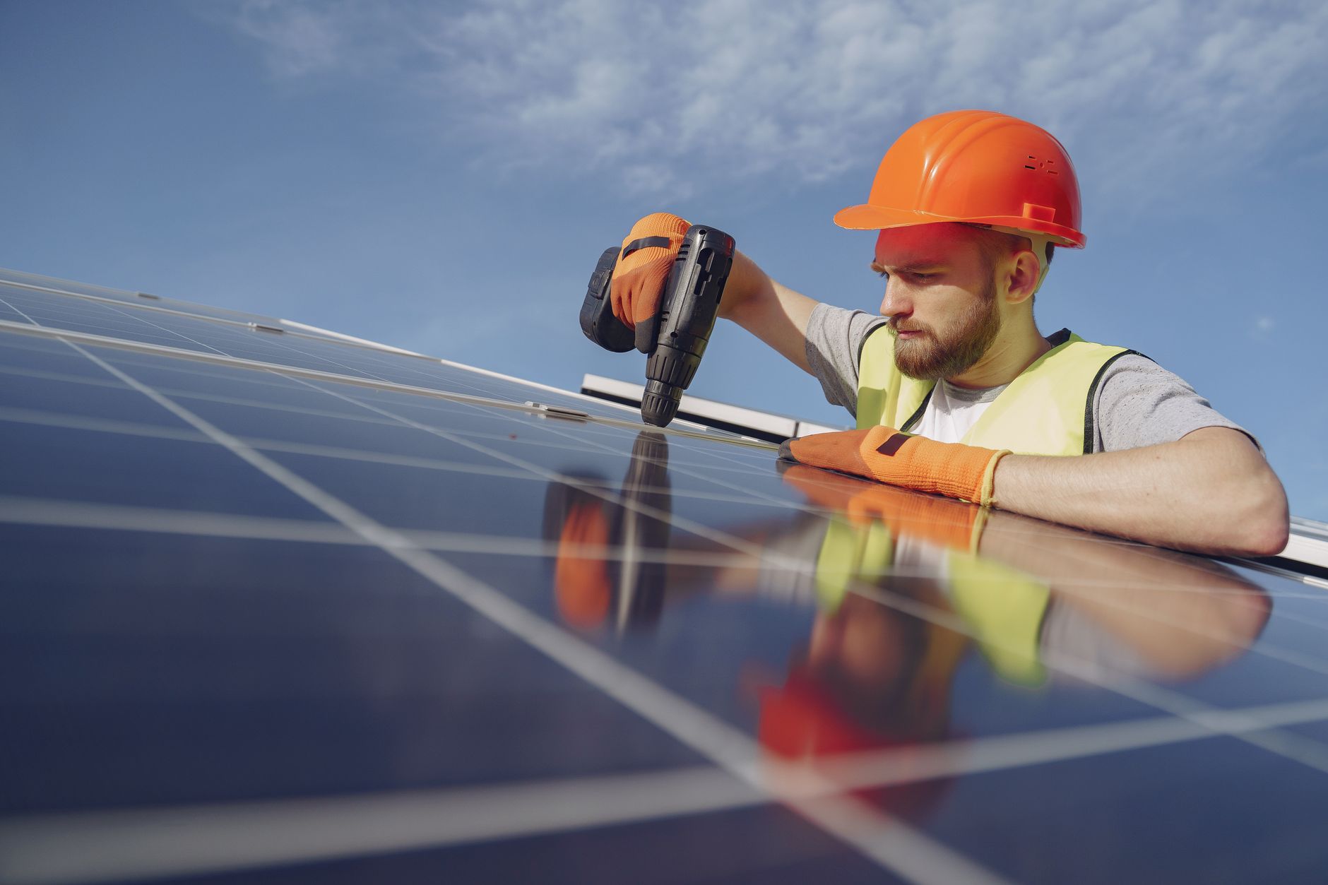 Pitched-Roof Solar Installation
